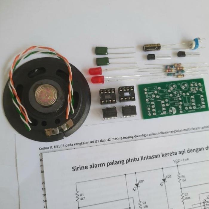 Gambar Borong Kit Flip Flop Diy Bel Sirine Alarm Palang Pintu Kereta Api Mainan Hobi Elektronika Ic Ne555 - BELUM disolder dari Beckleya Collect undefined 2 Tokopedia