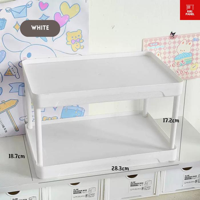 Gambar Riri JIZI Rak Penyimpanan Alat Tulis Rak Penyimpanan Makeup Rak Penyimpanan Serbaguna Lucu Lainnya - WHITE dari Riri Panel0 undefined Tokopedia