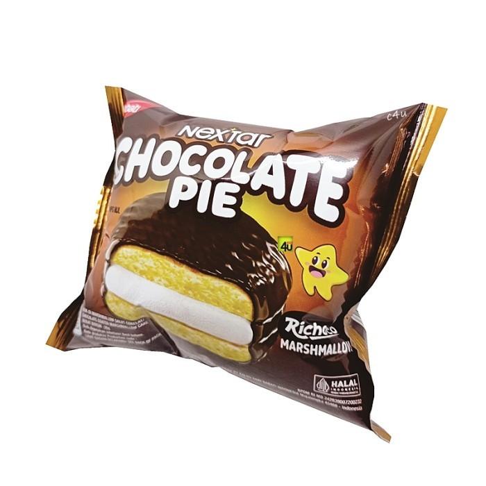 Gambar ECER NEXTAR CHOCOLATE CHOCO PIE MARSHMALLOW NETTO 28 GRAM dari Toko Snack Sembako Krisna Jaya undefined Tokopedia