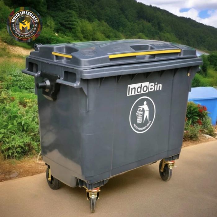 Indobin Jual IndoBin Tempat Sampah Besar 660L Bahan Plastik HDPE Model 660B-3 ...
