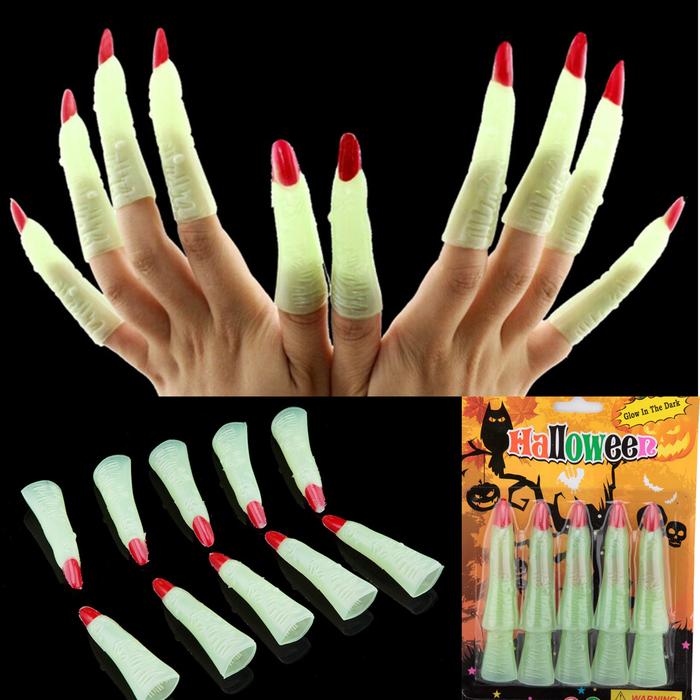 Gambar Glow In The Dark Tema Halloween Paket Dekorasi Light Up Stiker Labu Tengkorak Kuku Witch Gigi Drakula Hiasan Pesta Haloween Murah Grosir - GD11 KUKU MERAH dari MadisonShop undefined Tokopedia