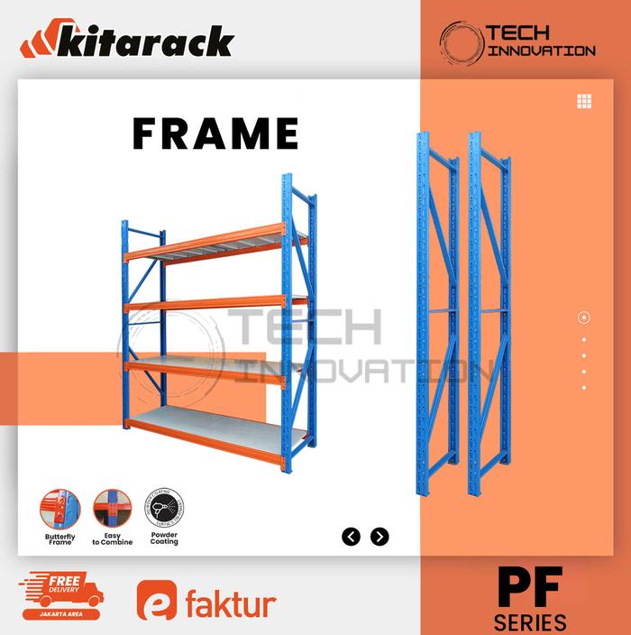 Tiang Untuk Racking Jual KITARACK Frame Rack Tinggi 3M Rak Palet Heavy Duty Depth 80 ...