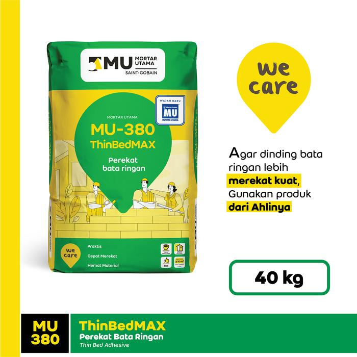 Gambar MU 380 ThinBedMAX 40 Kg Perekat Hebel Bata Ringan Mortar Utama Saint Gobain Bangunan dari TB. Fransia Jaya undefined Tokopedia