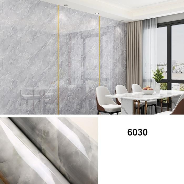 Gambar Wallpaper Dinding Vinyl Marble Granit Roll PVC Marmer Bahan Premium Glossy Anti Air Waterproof Uk 120cm x 2,8 meter - 6030, 120cm x 140cm dari Buyplay Alumindo undefined Tokopedia
