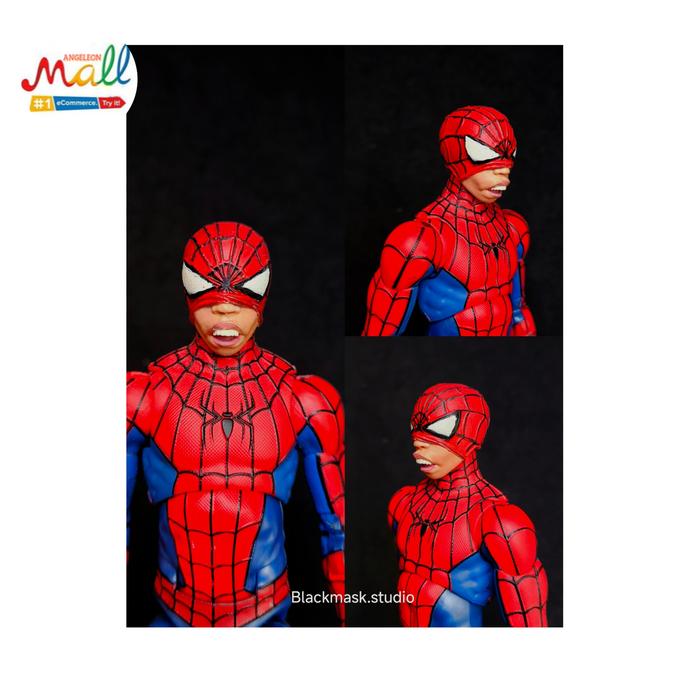 Spiderman Peter Parker Local Meme headsculpt custom kitbash 1/18, 1/12,  Marvel legends, mafex, shf, mezco, mcfarlane, joytoy action figure 1/18 