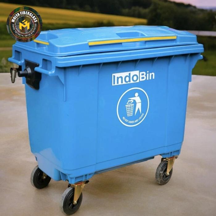 Indobin Jual IndoBin Tempat Sampah Besar 660L Bahan Plastik HDPE Model 660B-3 ...