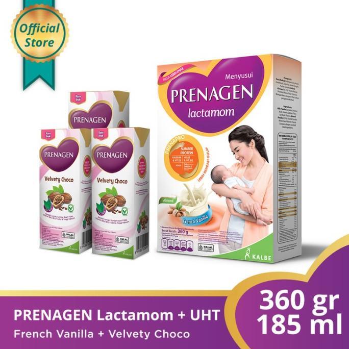 Gambar PRENAGEN LACTA FRENCH VANILLA 360 gr + UHT Choco 3 Pack dari edna_shop undefined Tokopedia
