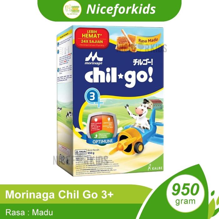 Gambar Susu Morinaga Chil Go Powder 1+ dan 3+ 950gr Susu Bubuk Formula Pertumbuhan Anak Bayi Chilgo - 3+ MADU 950G dari toko mamma ellyn undefined Tokopedia