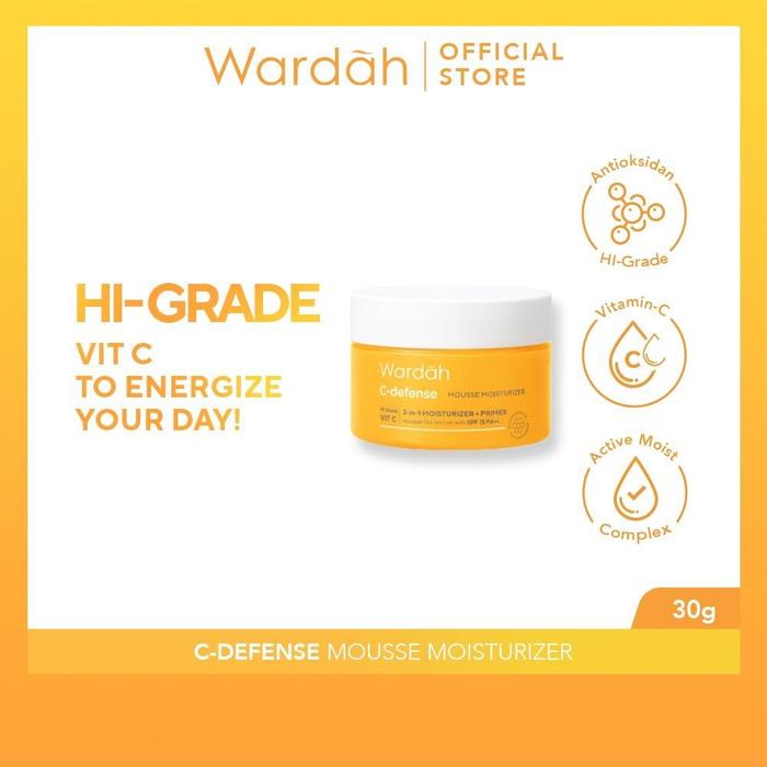 Gambar Neng Geulisss Wardah C-Defense Mousse Moisturizer 30g | Pelembab Wajah dari Neng_Geulisss undefined Tokopedia