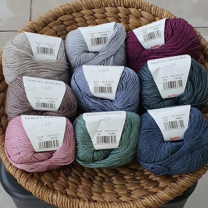Gambar Benang Rajut Katia Tencel-Merino - 104-blue black dari dncraft undefined Tokopedia