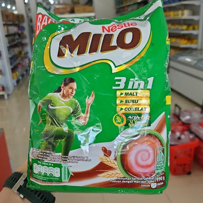 Gambar Milo Susu 3 in 1 Pouch 990gr dari Bakeria undefined Tokopedia