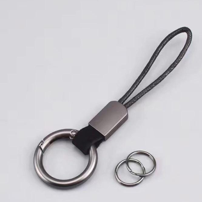 Gambar Gantungan Kunci Keychain Bulat Tali Mini - Hitam dari Starlakuuuu undefined Tokopedia