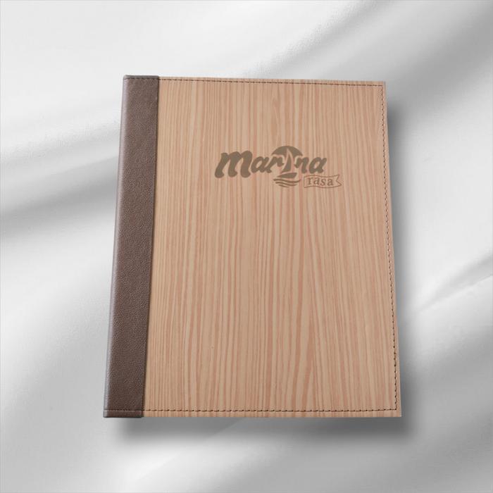 Jual cover menu cafe resto bahan hpl A4 - Cokelat, ukuran a4 - Kota ...