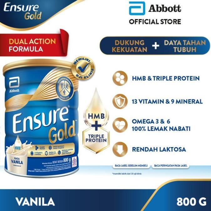 Gambar Susu Ensure Gold 800 gr Kaleng - Ensure Gold Vanila/Coklat - Coklat 800gr dari elnadi undefined Tokopedia