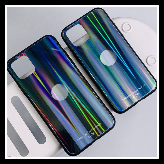 Gambar IPhone 11 / Pro / Pro Max Aurora Glass Original Case Hard Casing Back Cover HardCase Tempered Bumper Soft Silicone P30Pro - HITAM-AURORA., IPHONE 11 6.1 dari T-ORIGINAL STORE undefined Tokopedia