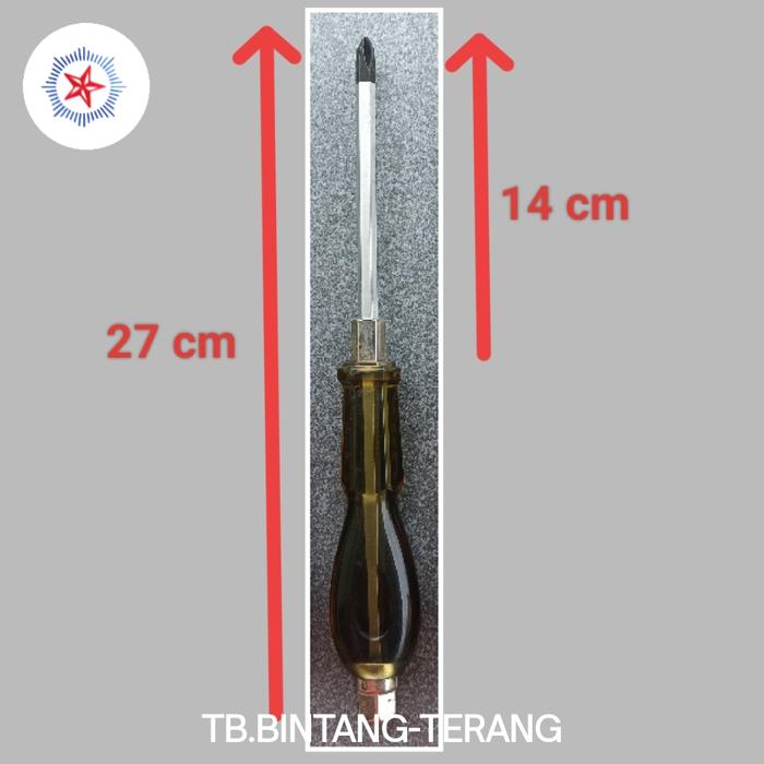 Gambar OBENG BUNGA PLUS + SCREWDRIVER - BESAR dari TB Bintang-Terang undefined Tokopedia