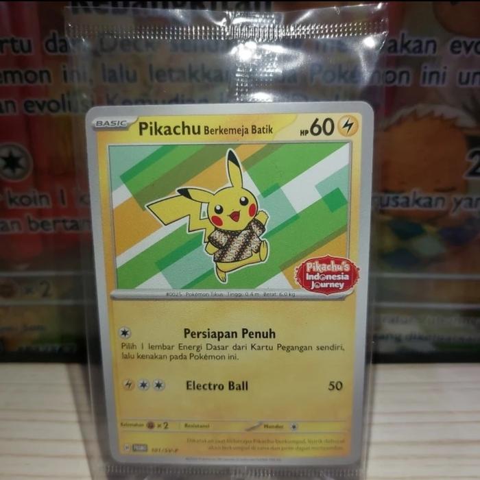 Pikachu Batik Pikachu Shirted Batik Promo Sealed Pokemon TCG