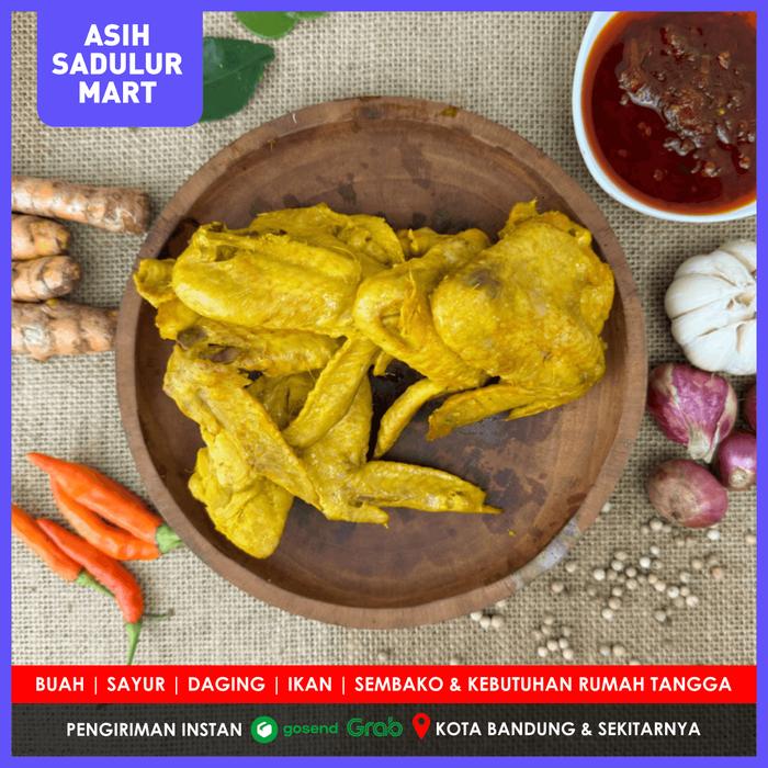 Gambar Daging Ayam Bumbu Kuning Siap Goreng Bandung - Sayap 3-5pcs dari Asih Sadulur Mart undefined Tokopedia