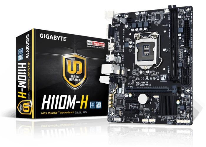 Motherboard Gigabyte Intel H110 Compatible Processors Gigabyte GA
