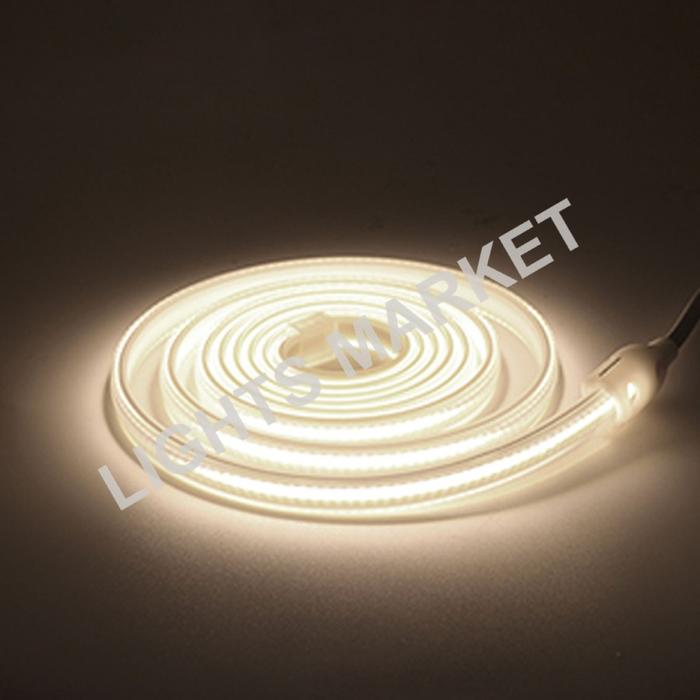 Jual Lampu LED Strip COB 220V 1m-10m Set Soket Colokan Selang Fleksibel ...