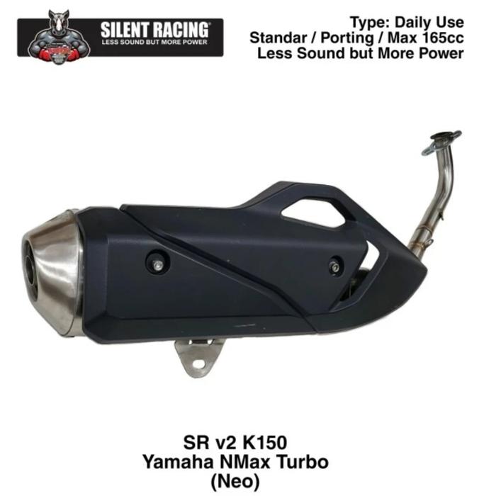 Gambar WRX knalpot Silent Racing V2 K150 Yamaha NMAX TURBO / NMAX Neo dari DCS Auto undefined Tokopedia