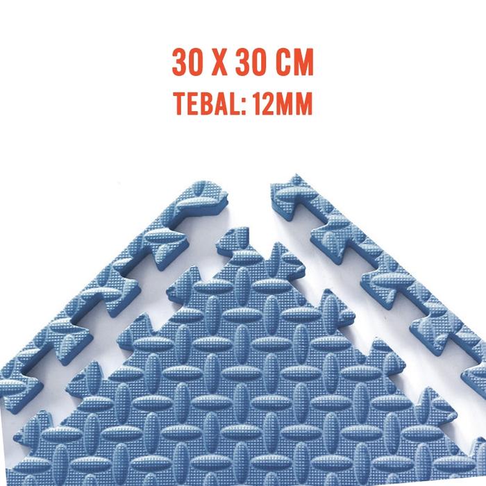 Gambar Matras Evamat | Matras Puzzle Karpet Puzzle | Matras Alas Lantai 30x30 - Navy dari Paus Biru Indonesia undefined Tokopedia