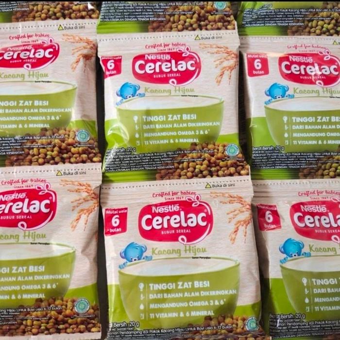 Gambar Nestle CERELAC Kacang Hijau 20gr Rencheng isi 8 sachet x Bubur Bayi dari Nuwopedia undefined Tokopedia