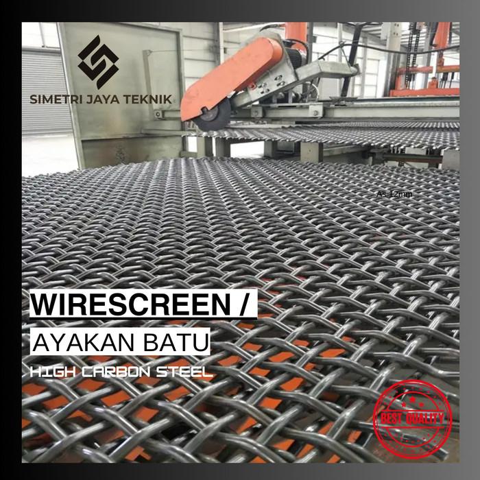 Gambar WIRE SCREEN / AYAKAN BATU / KAWAT ANYAMAN BATU SPLIT / TEKUK WIREMESH - 28-32mm dari SIMETRI JAYA TEKNIK undefined Tokopedia