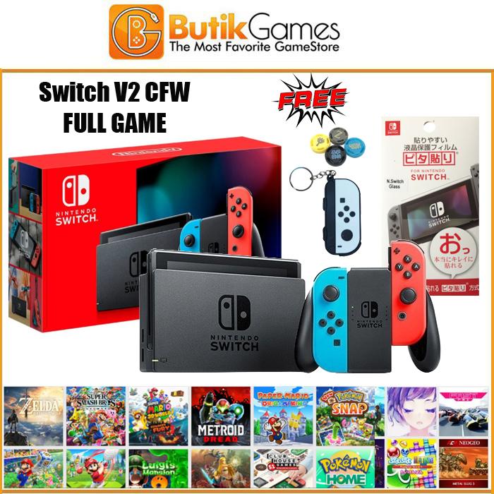 Gambar Nintendo Switch V2 CFW Second Bekas 256GB Full Game dari Butikgames undefined Tokopedia