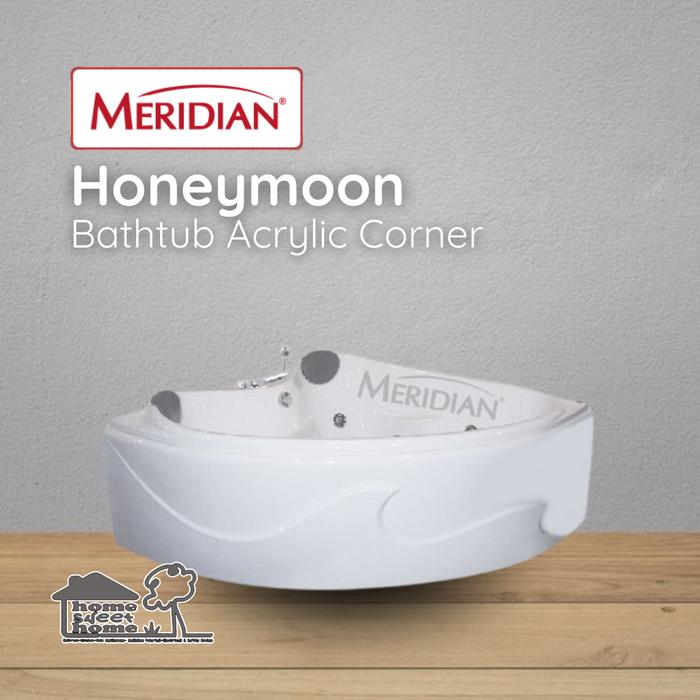 Gambar Bathtub Sudut Akrilik MERIDIAN Honeymoon dari homesweethomeindonesia undefined Tokopedia