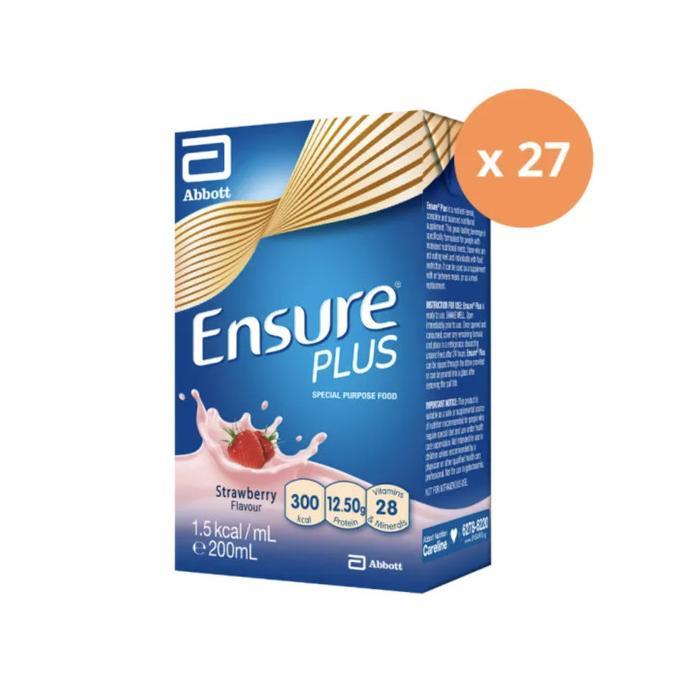 Gambar Ensure Plus Strawberry Liquid 200ml (isi 27) dari elnadi undefined Tokopedia