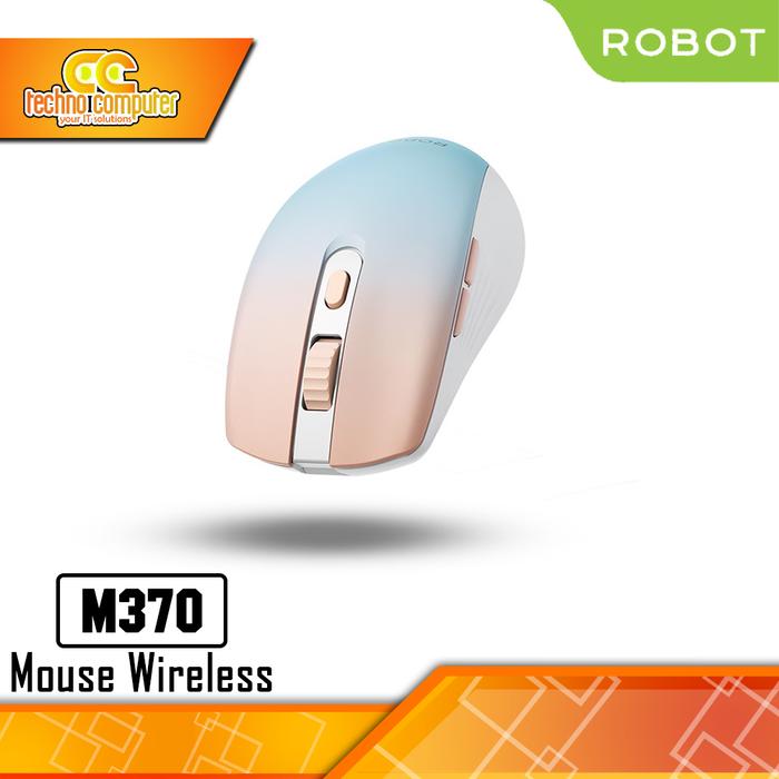 Gambar ROBOT M370 Wireless - Office Mouse Wireless - Pink dari Techno Computer Bali undefined Tokopedia