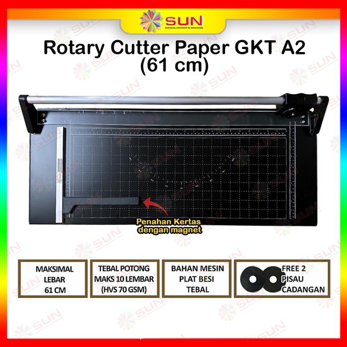 Gambar Rotary Paper Cutter Trimmer A2 / A1 vertikal 61 cm - Alat Potong / Pemotong kertas Hvs, Kertas foto Photo glossy, Silky, Sticker, Art Paper A1, A2, A3, A4, A5, A6, Pas Photo 4R - GKT A2, Jakarta dari Sun Indonesia undefined Tokopedia
