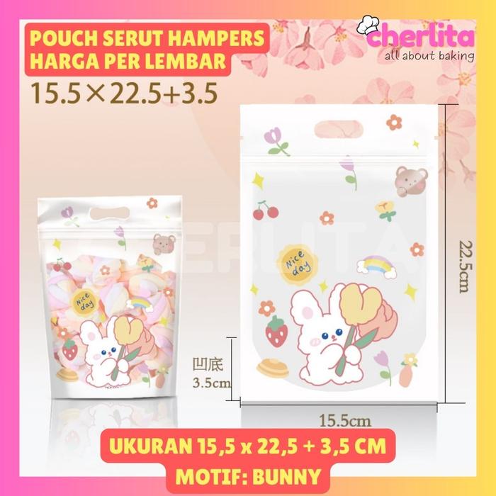 Gambar Plastik Standing Pouch Ziplock Bag Snack Kue Permen Premium Laminasi - Bunny dari Cherlita undefined Tokopedia