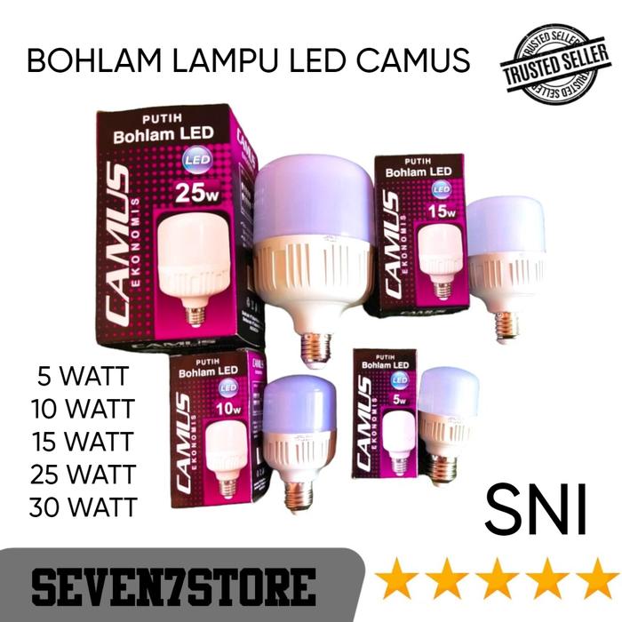 Gambar CAMUS LAMPU LED CAPSUL PUTIH 5 10 15 20 30 WATT / BULB LED - 5 WATT dari seven7store.id undefined Tokopedia