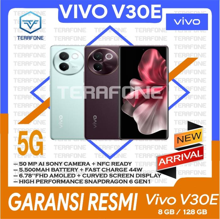 Gambar VIVO V30E 5G GARANSI RESMI TERMURAH - RAM 8/128 GB , GIRI MERAH dari TERAFONE undefined Tokopedia