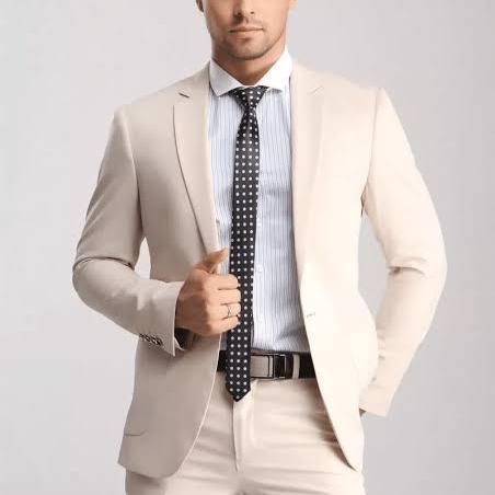 Gambar Setelan Jas Pria 2in1/ Setelan Blazer pria / Setelan Jas Pria Abu - cream, XS dari Blazer wanita oficial undefined Tokopedia