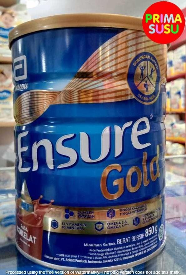 Gambar Susu Ensure 850 Gram, Rasa Cokelat, vanila - cokelat 800gr dari elnadi undefined Tokopedia