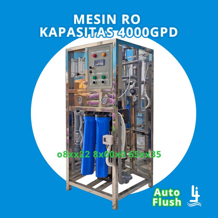 Gambar MESIN RO 4000 GPD AF MR2-600 LPJ Air Minum Industri & Rumah Tangga - AUTO FLUSH LYS dari Lancar Indojaya undefined Tokopedia