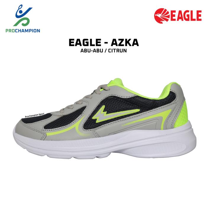 Gambar New ! Sepatu Lari / Running Original Eagle Shoes AZKA - ABU ABU CITRUN, 37 dari PROCHAMPION undefined Tokopedia
