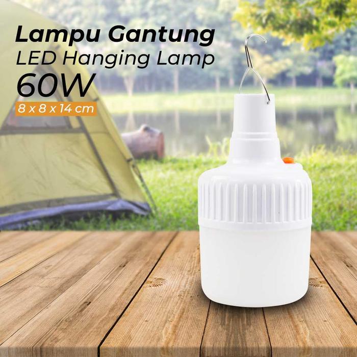 Gambar Lampu Emergency LED Lampu Darurat LED Indoor Outdoor Rechargeable Lentera Lampu Gantung Tenda LED - 60 WATT dari CV Sobat Mantapp undefined Tokopedia