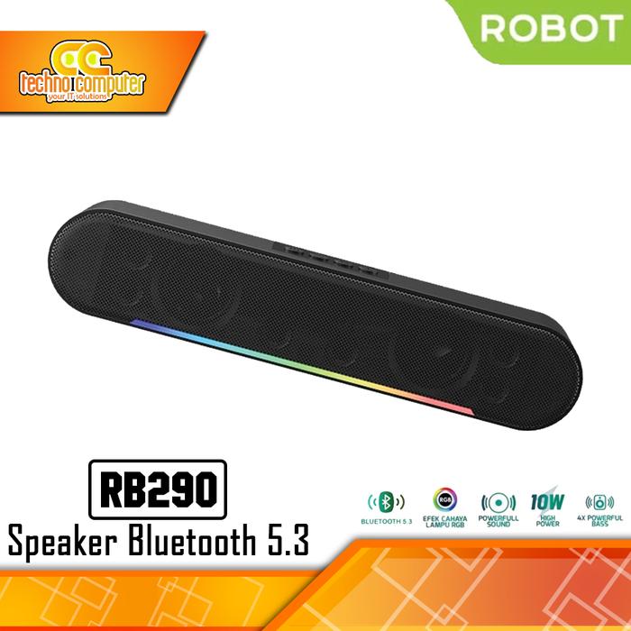 Gambar SPEAKER ROBOT RB290 Soundbar Bluetooth 5.3 - Stereo Speaker with RGB dari Techno Computer Bali undefined Tokopedia