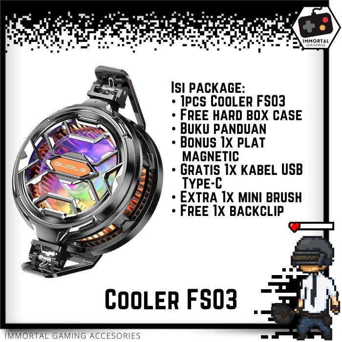 Gambar [IM] FS03 Hybrid Funcooler Magnetic Clip Pendingin HP Fan Cooler Gaming - Cooler FS03 dari IMMORTAL GAMING Accesories undefined Tokopedia