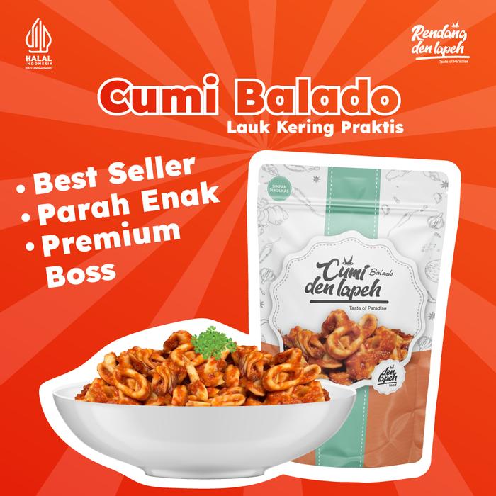 Gambar Cumi Balado Cumi Pedas Lauk Praktis Siap Saji Premium Den Lapeh Food - Cumi Balado dari RendangDenLapeh undefined Tokopedia