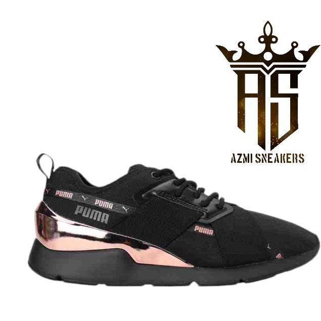 Sepatu Puma Muse Satin Ii Women's Black Jual Sepatu Puma Lady