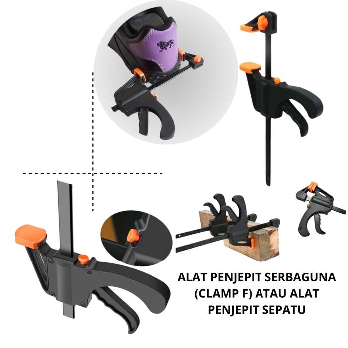 Gambar Clamp Penjepit Kayu Mini Ratcheting Bar 6 Inch - catok saja dari indo update Mart undefined Tokopedia