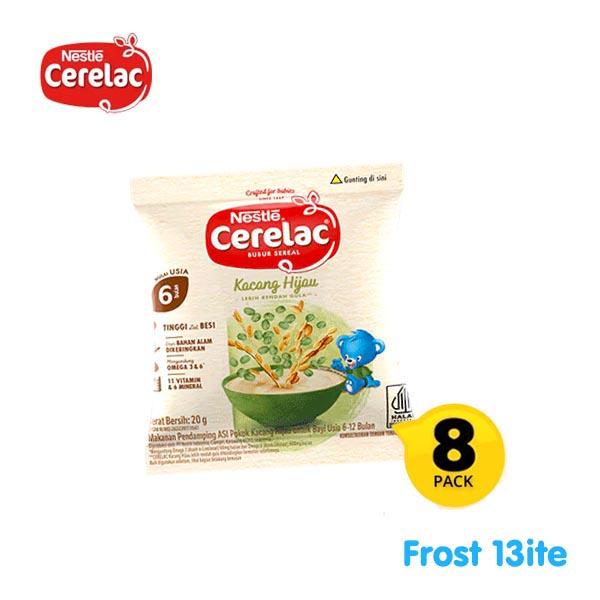 Gambar Nestle Cerelac Bubur Sereal Kacang Hijau Sachet 8pcs - 6 Bulan Ke Atas dari Frost Bitess undefined Tokopedia