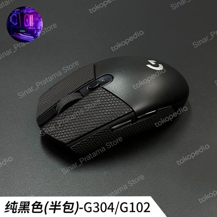 Gambar Grip Tape Anti slip Skin Logitech G102 G203 G304 Prodigy Lightsync - Full black dari Sinar Pratama Store 11 undefined Tokopedia