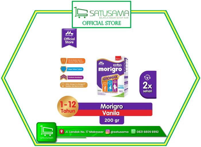 Gambar MORIGRO POWDER - SUSU ANAK - VANILA 200 G dari satusamaonline undefined Tokopedia