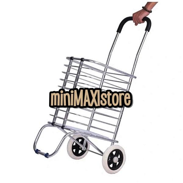 Gambar Trolley Barang Berat / Trolley Besi 300kg / Trolley Besar / Trolley Belanja Jumbo / Trolley Gudang - Trolly Al 2Roda dari Mini Maxi Store ID undefined Tokopedia